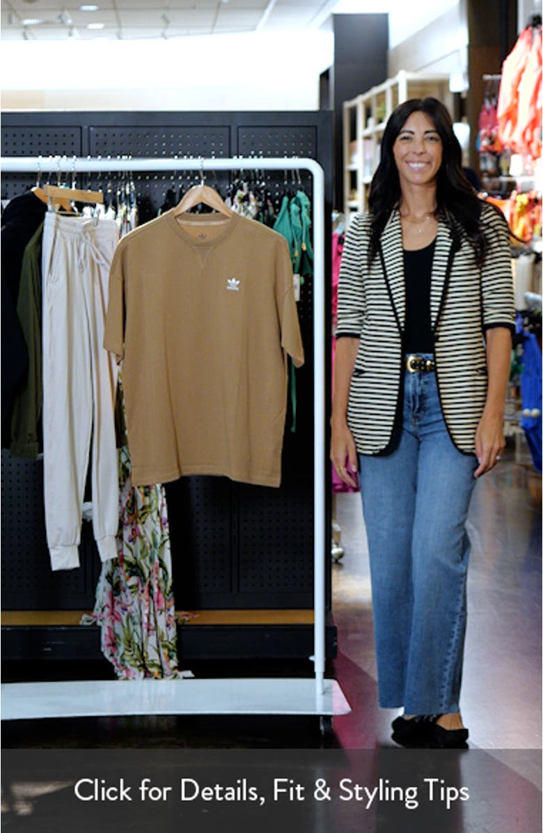 Kids' Trefoil Embroidered Loose Fit Cotton T-Shirt, sales video thumbnail