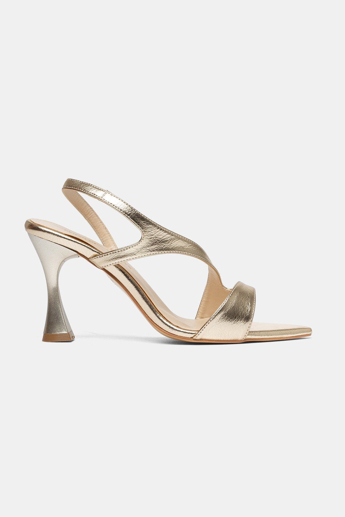Sadie Strappy Stiletto Sandal, Alternate, color, Gold