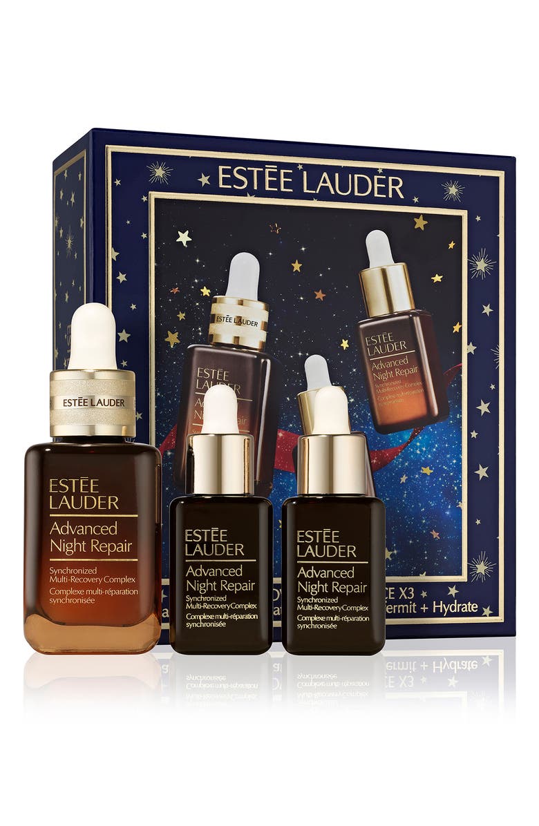 Estée Lauder 3X The Power Advanced Night Repair Skincare Set (Limited Edition) $164 Value, Main, color, 
