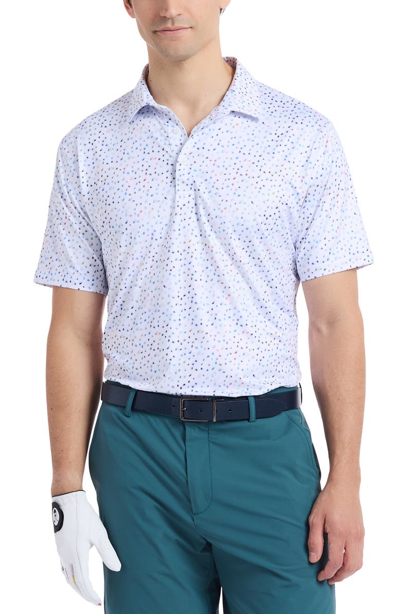 Robert Graham Bayridge Knit Polo, Main, color, White