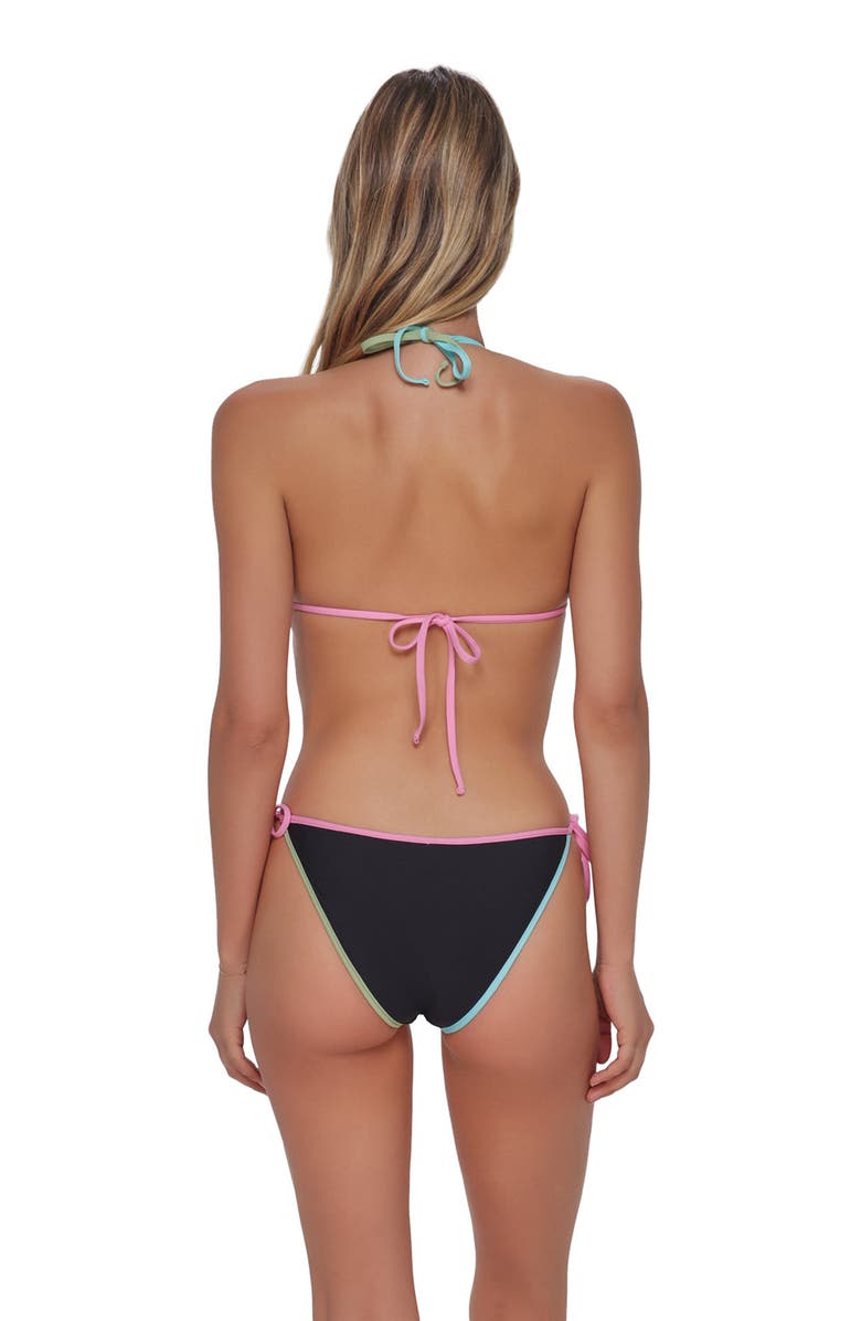 Swim Systems Trisha Triangle Bikini Swimsuit Top, Alternate, color, Black