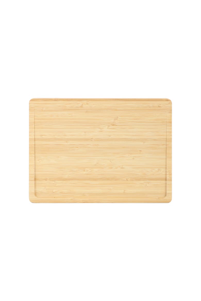3 Piece Wood Cutting, Prep and Serving Boards with Slanted Juice Groove, Alternate, color, Bamboo