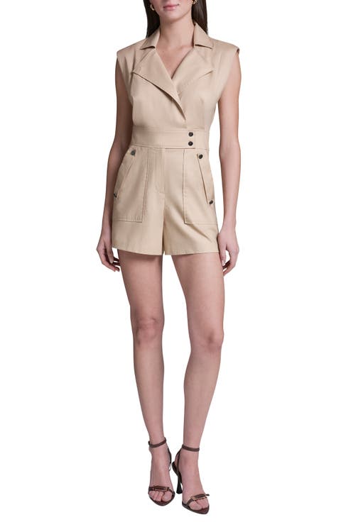 Sleeveless Stretch Cotton Blend Jumper