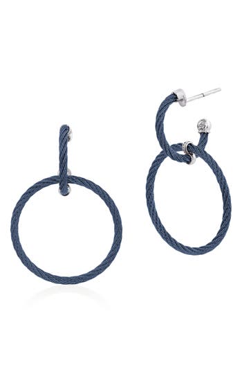 Alor Classique 18k & Stainless Steel Dangle Earrings In Navy