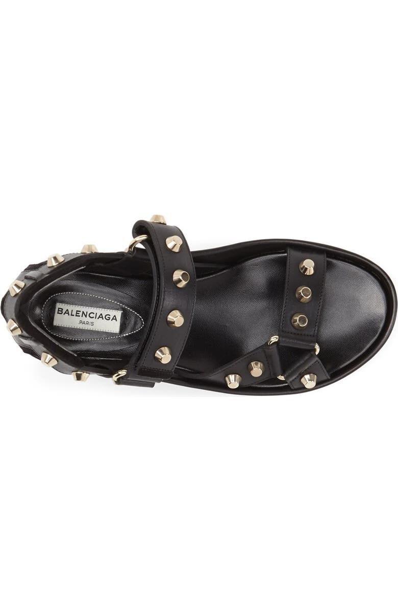 Balenciaga Studded Leather Sandal, Alternate, color,