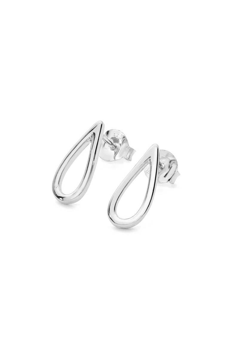 Petal Studs, Main, color, Sterling Silver