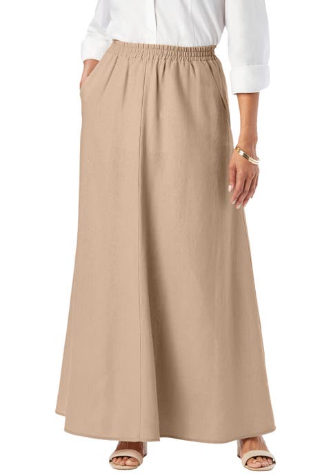 Linen Maxi Skirt (Plus Available)