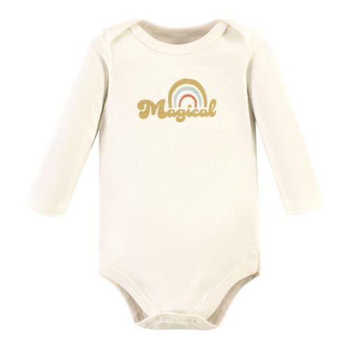 Hudson Baby Cotton Bodysuit And Pant Set In Brown