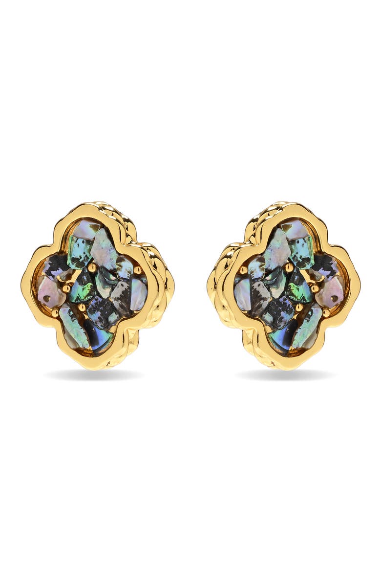 Estelle Stud Earrings, Alternate, color, GOLD