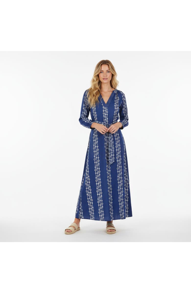 Mer St. Barth Anouk Women's Kaftan Navy Seashells, Alternate, color, Navy