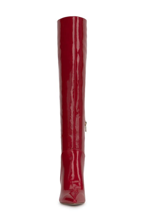 Jessica Simpson Earon Pointed Toe Over The Knee Boot In Red