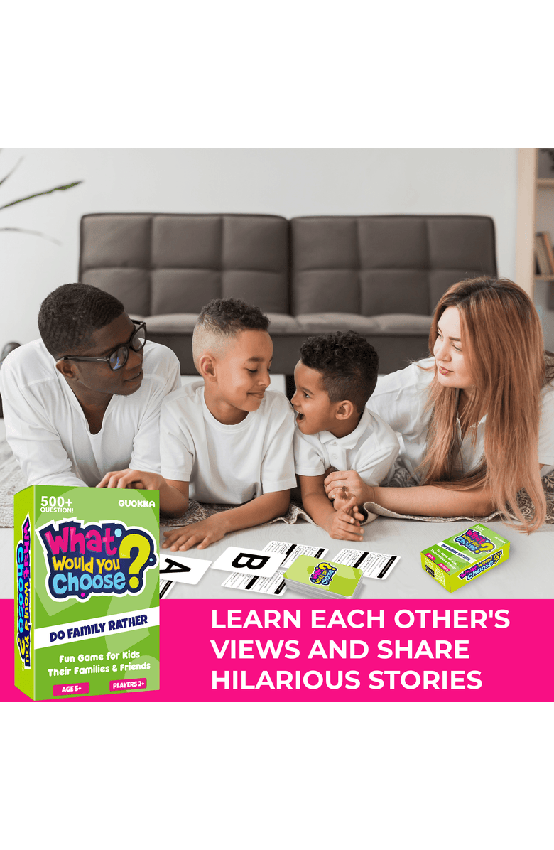 Quokka What Would You Choose? Trivia and Card Games for Kids & Family, Alternate, color, Family