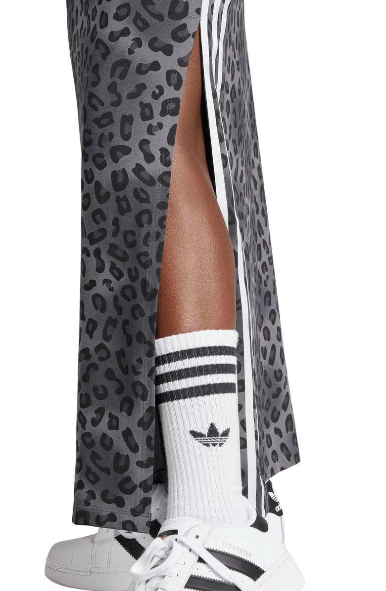 adidas Leopard Print Knit Maxi Dress, Alternate, color, 