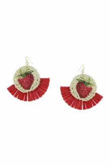 OLIVIA WELLES Sandrea Strawberry Drop Earrings