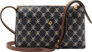 MANGO Logo Faux Leather Crossbody Bag