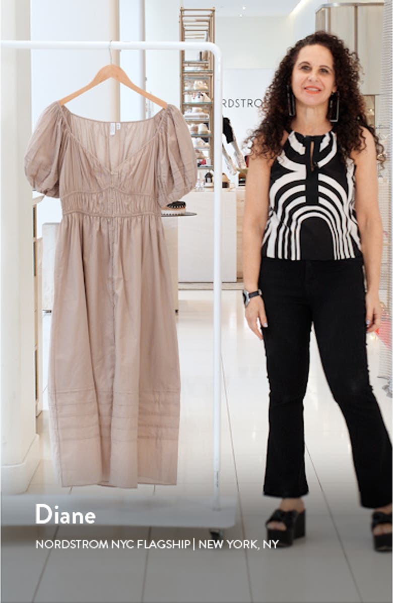 Pleat Detail Cotton Dress, sales video thumbnail