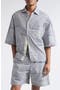 selected Jacquard Boat Navy / White