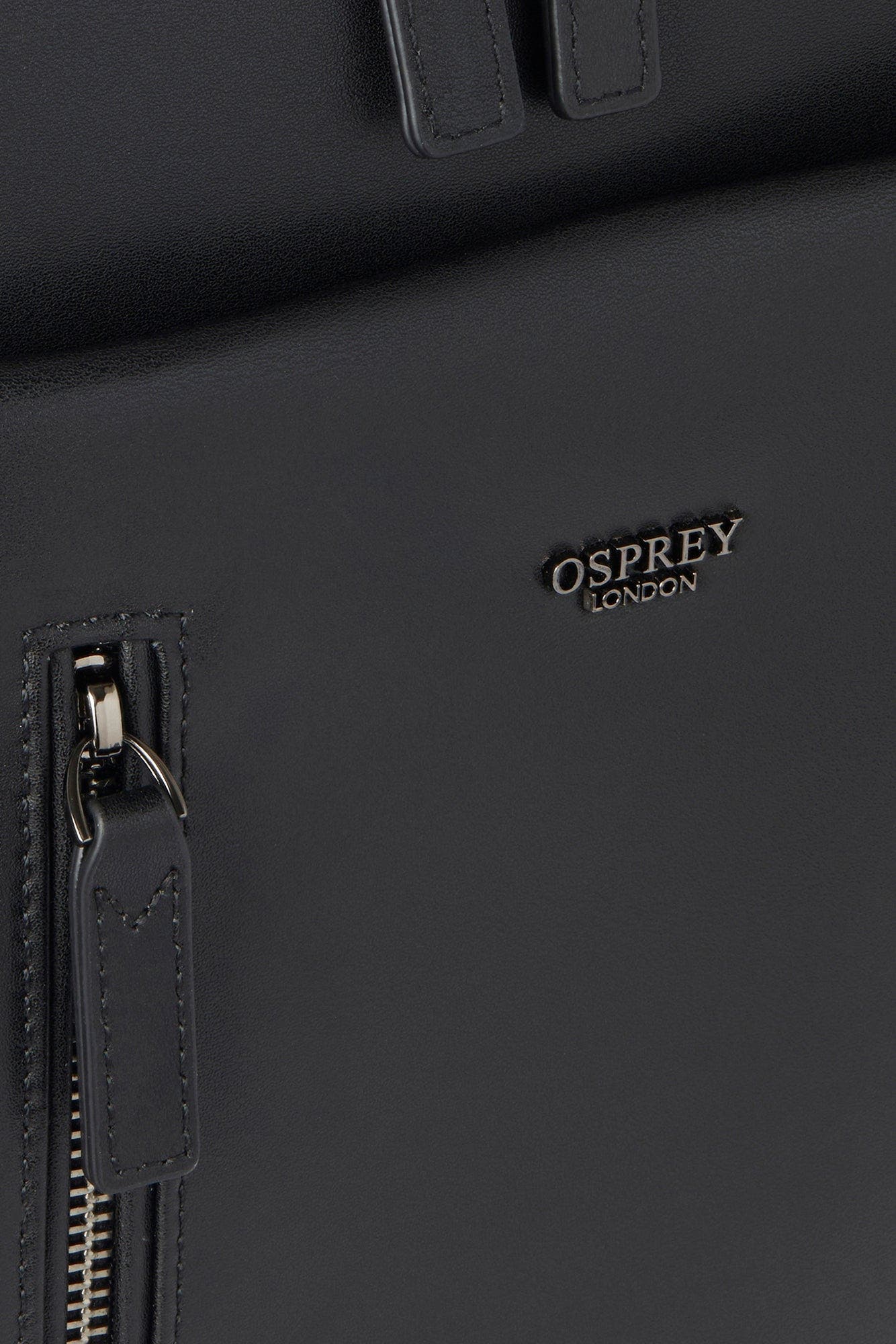 Osprey London The Hudson Leather Backpack, Alternate, color, Black