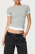 EDIKTED Julietta Layered Scoop Back T-Shirt