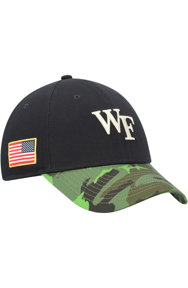 Nike Men's Nike Black/Camo Wake Forest Demon Deacons Veterans Day 2Tone Legacy91 Adjustable Hat, Main, color, Black