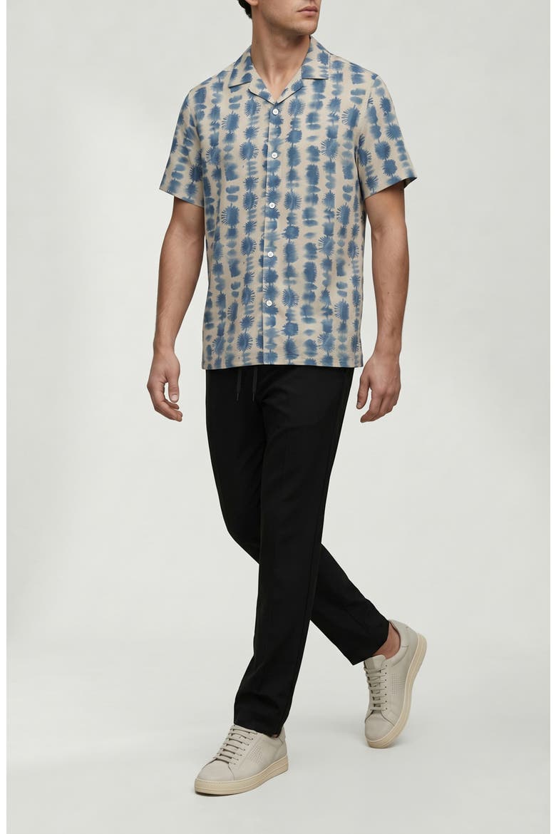 Alex Printed Camp Shirt, Alternate, color, NATURAL