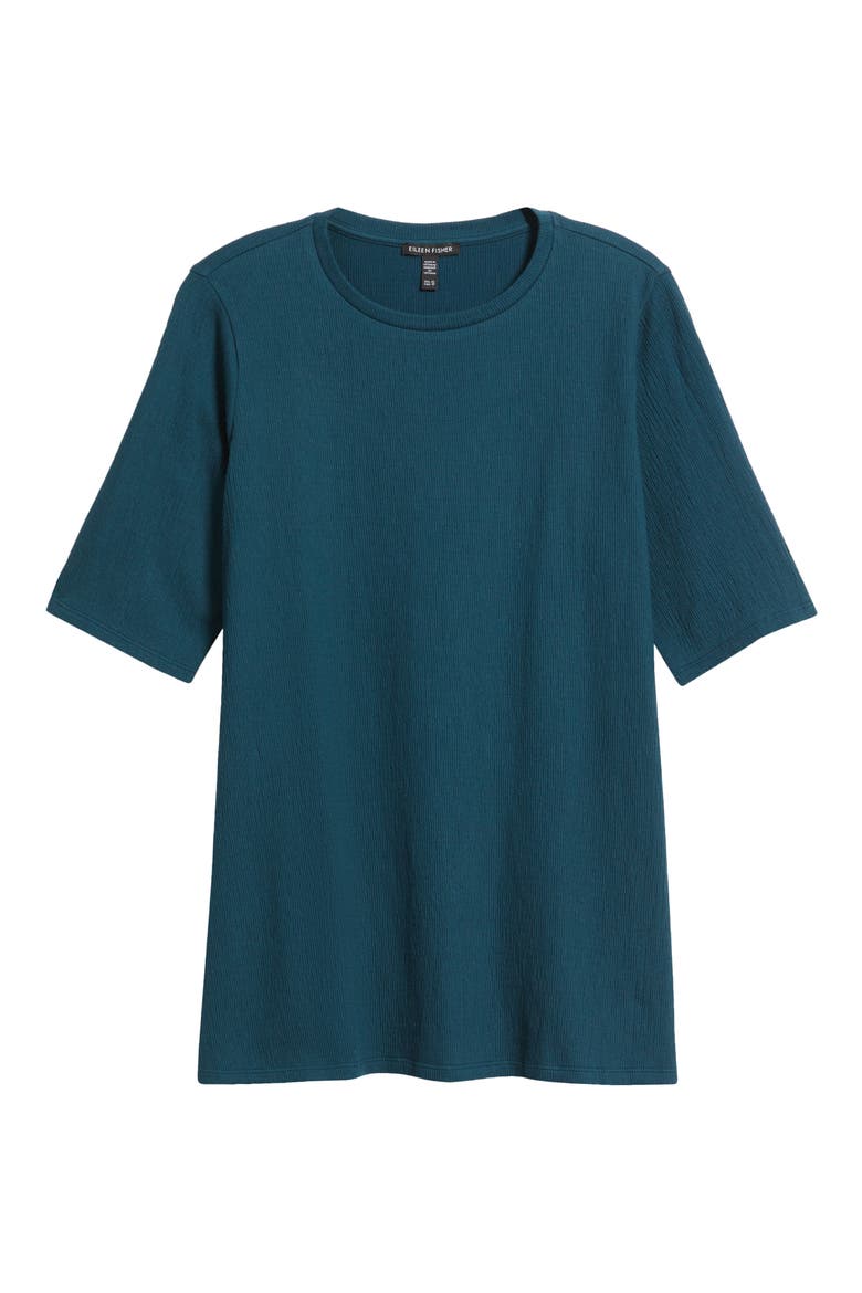 Crewneck Organic Cotton Blend Tunic, Alternate, color, ALPINE