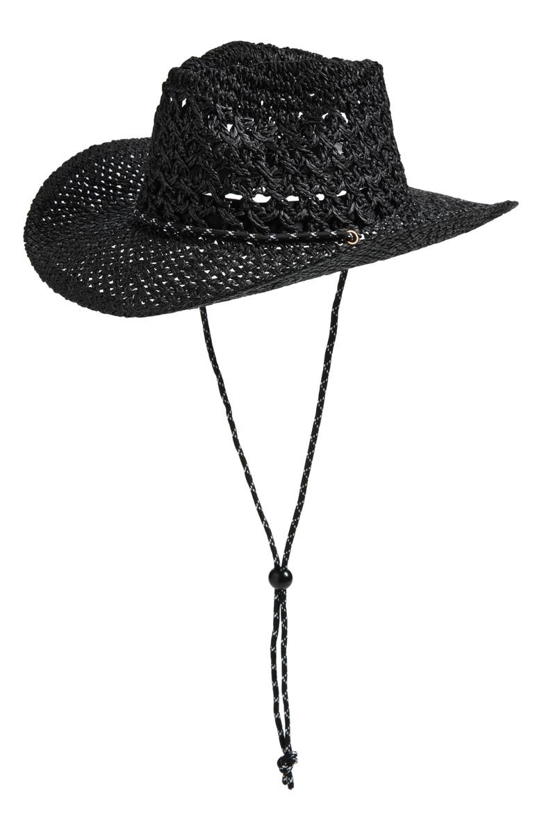BP. Straw Cowboy Hat, Main, color, Black