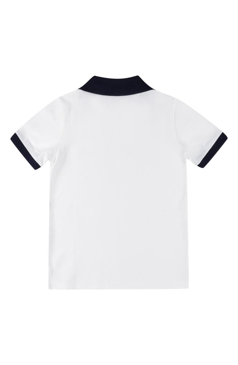 Brooks Brothers Kids' Tipped Johnny Collar Cotton Polo, Alternate, color, 