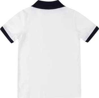 Kids' Tipped Johnny Collar Cotton Polo