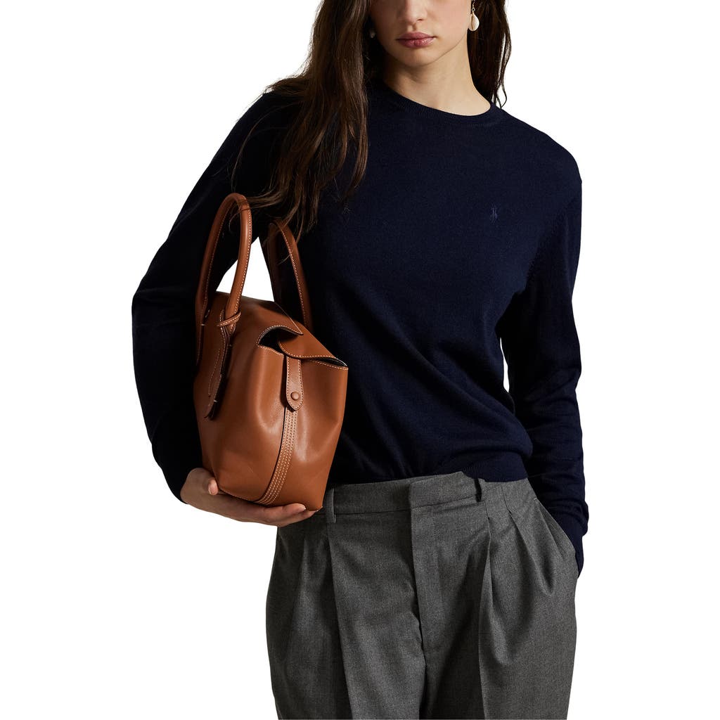 Polo Ralph Lauren Wool Crewneck Sweater In Blue