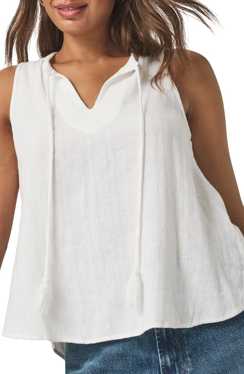 Splendid Layla Sleeveless High-Low Top, Alternate, color, White