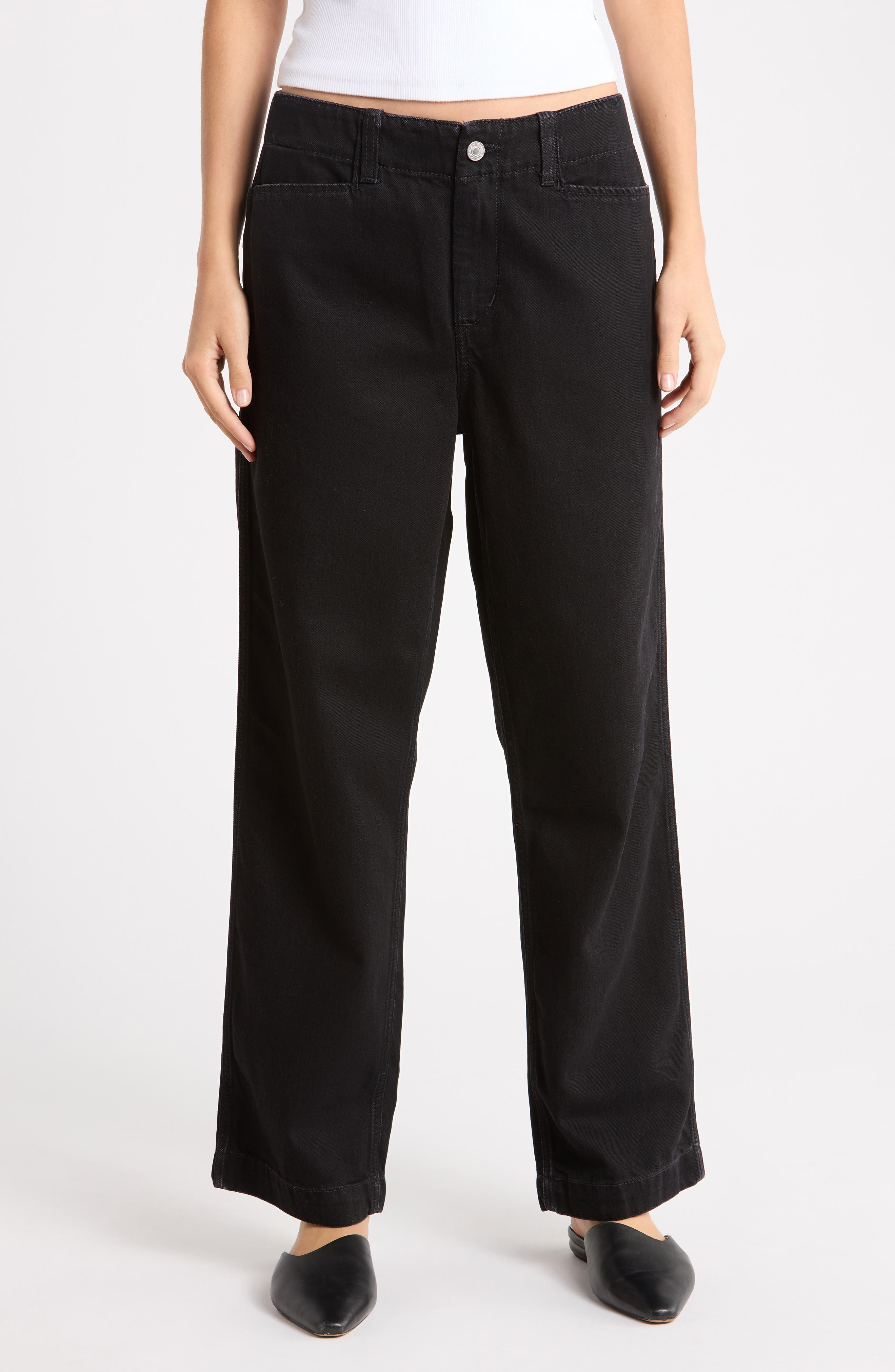 The Slacker High Waist Straight Leg Jeans