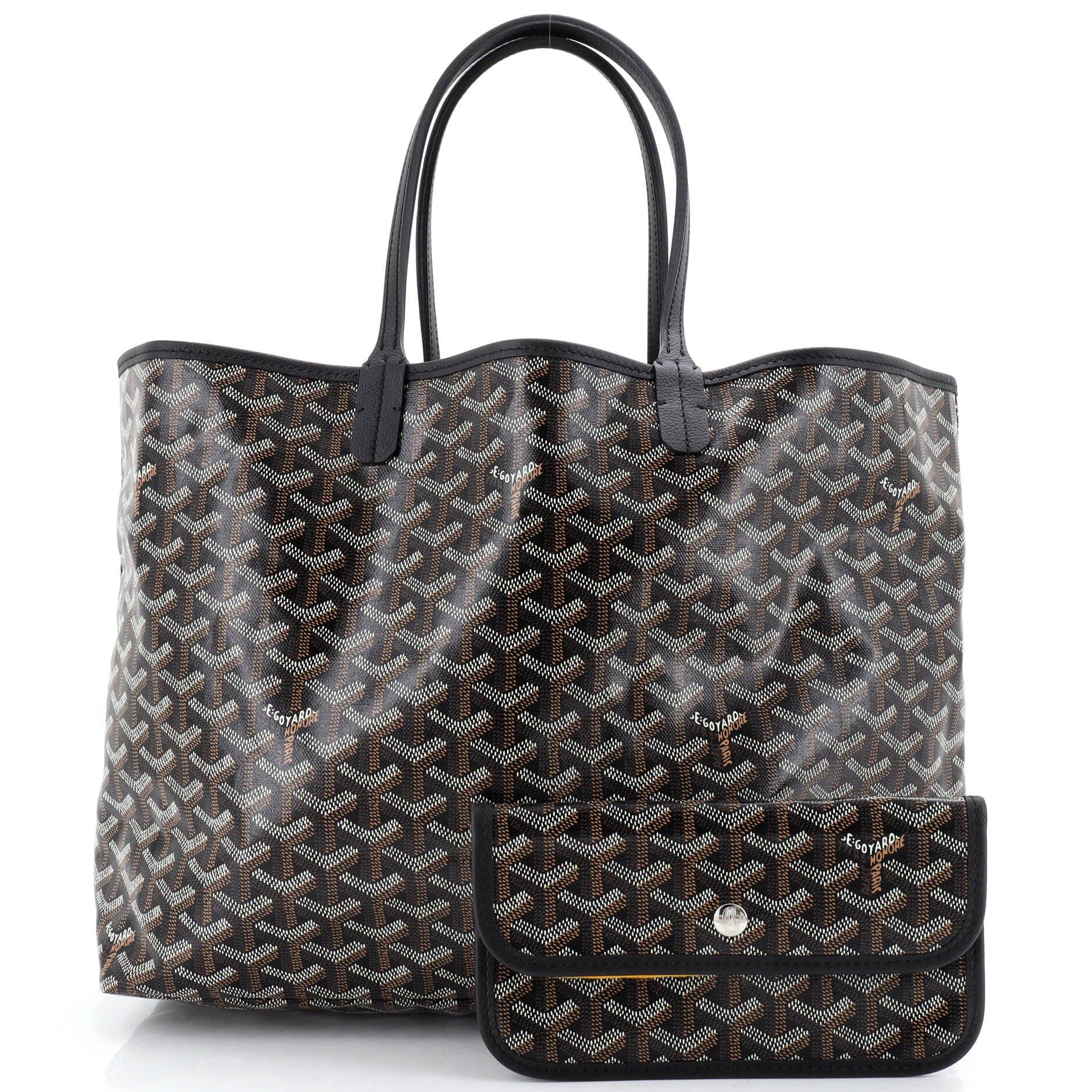 Pre-Owned Goyard Saint Louis Tote Coated Canvas PM, Alternate, color, Black