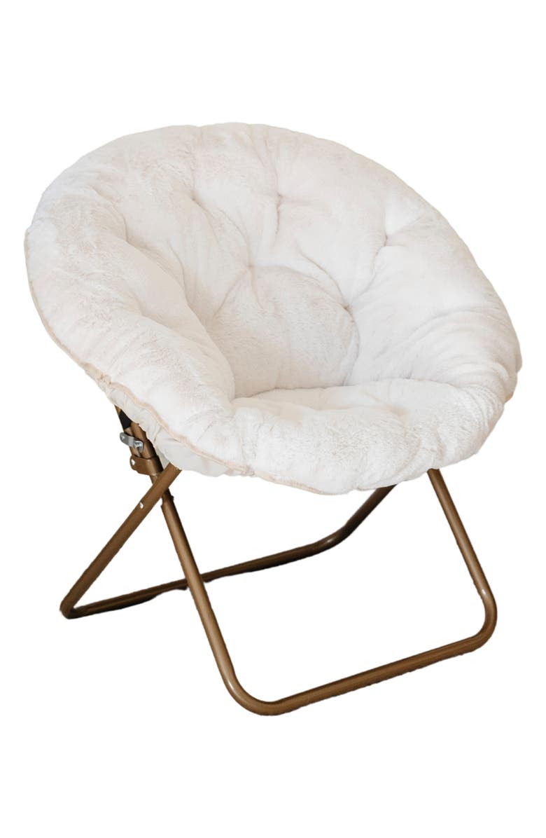 SARANONI Saucer Chair, Alternate, color, Ivory