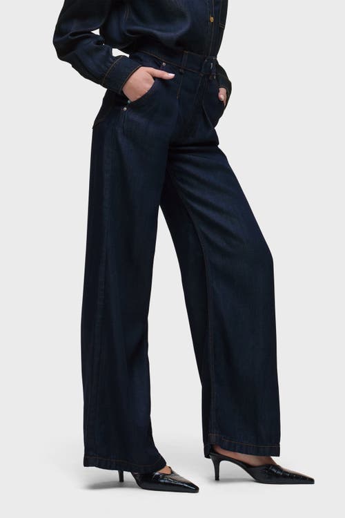 Hudson Jeans James High-rise Wide Leg Pant In Blue