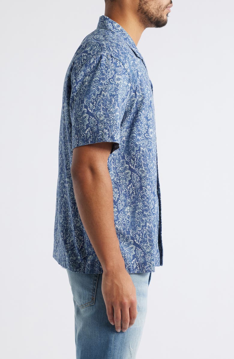 Treasure & Bond Linen & Cotton Camp Shirt, Alternate, color, 