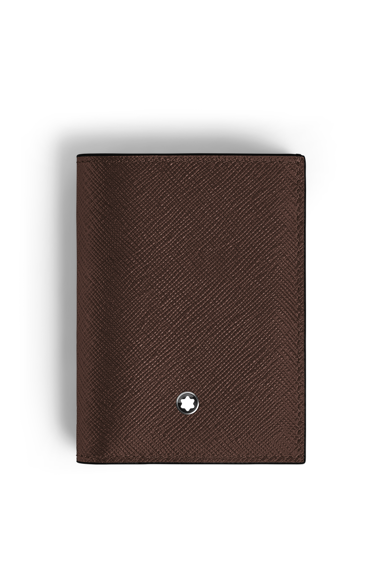 Sartorial Leather Mini Wallet 4cc, Main, color, EBONY