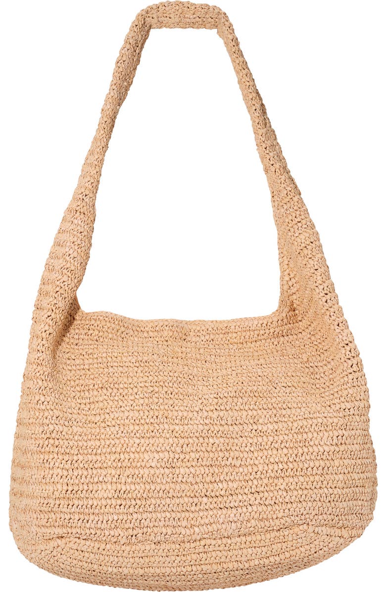 Faherty extra large palm hobo bag, Alternate, color, Toatsted Natural