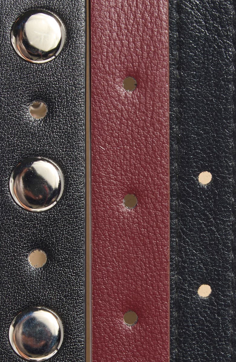 Steve Madden 3-for-1 Faux Leather Belt Set, Alternate, color, Black-Bordeaux-Black
