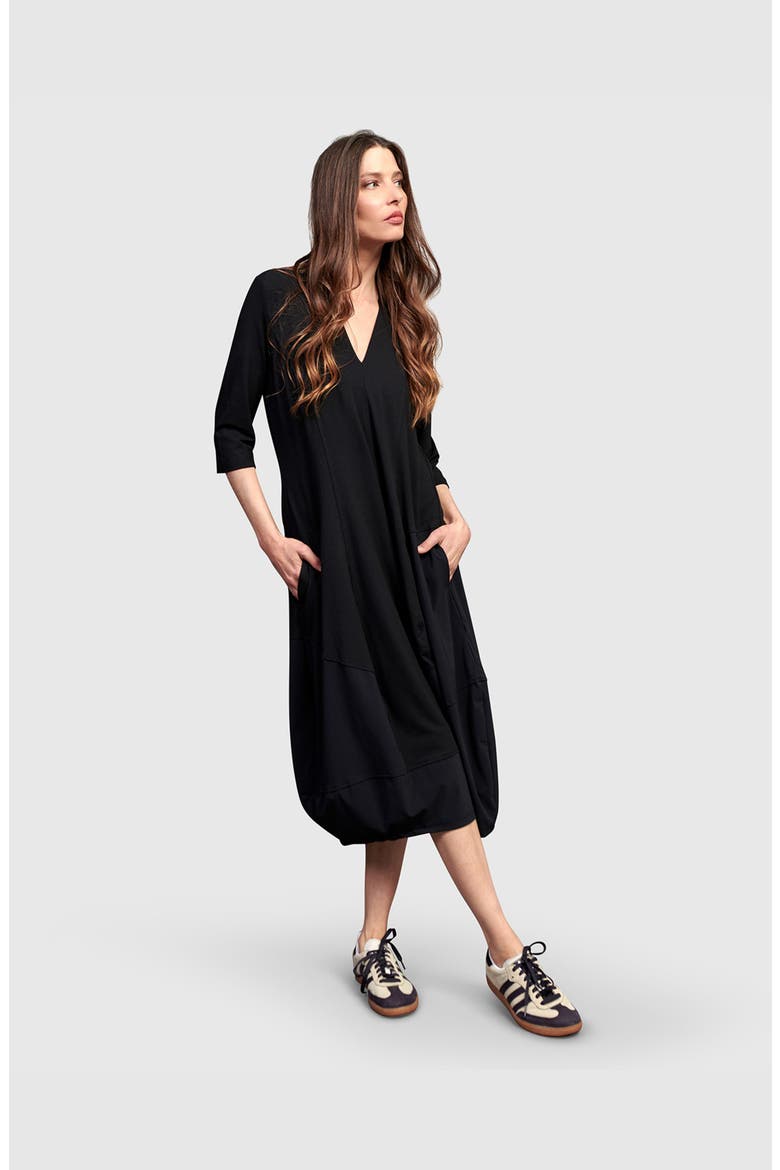 Tekbika Ines Cocoon Dress, Alternate, color, Black