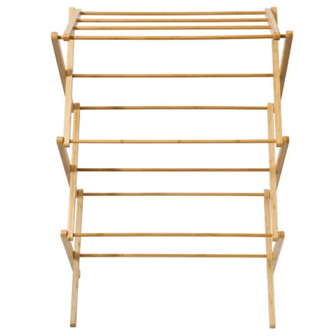 Foldable 2-Tier Collapsible Laundry Drying Rack for Indoor & Outdoor