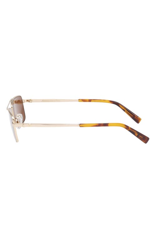 Abercrombie & Fitch 57mm Square Sunglasses In Gold