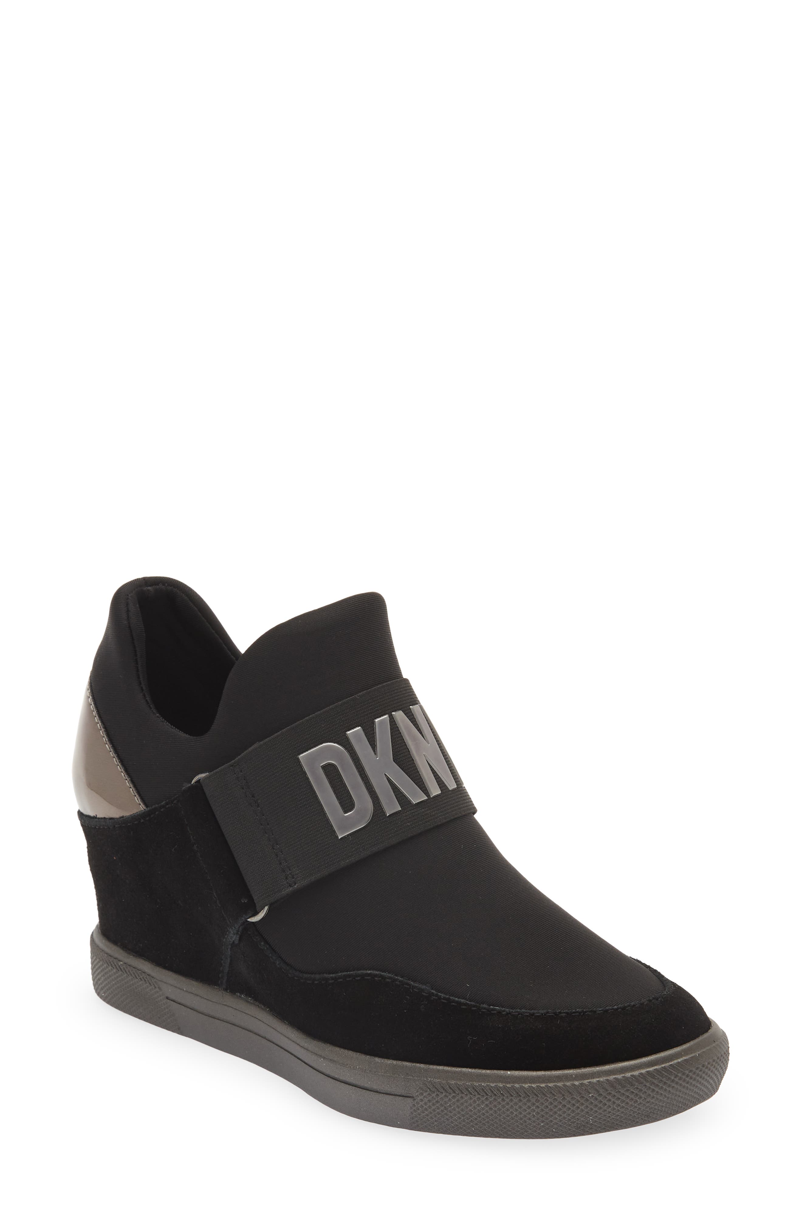 DKNY Cosmos Wedge Sneaker, Main, color, 