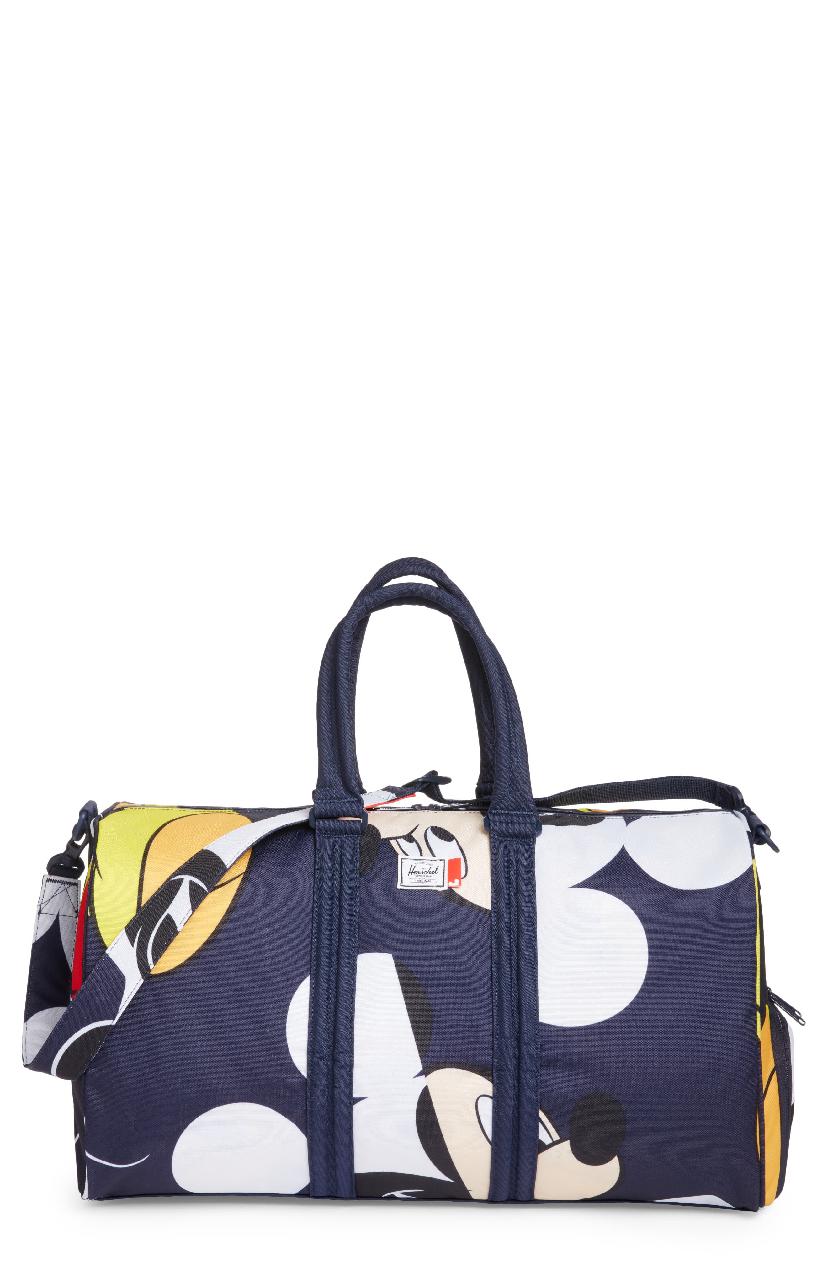 Herschel Supply Co. Disney x Herschel Supply Co. Novel Mickey Mouse Print Duffel Bag, Main, color, 
