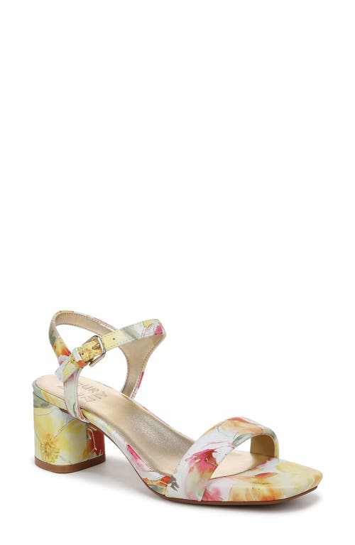 Naturalizer Izzy Ankle Strap Sandal In Sunlight Yellow Multi