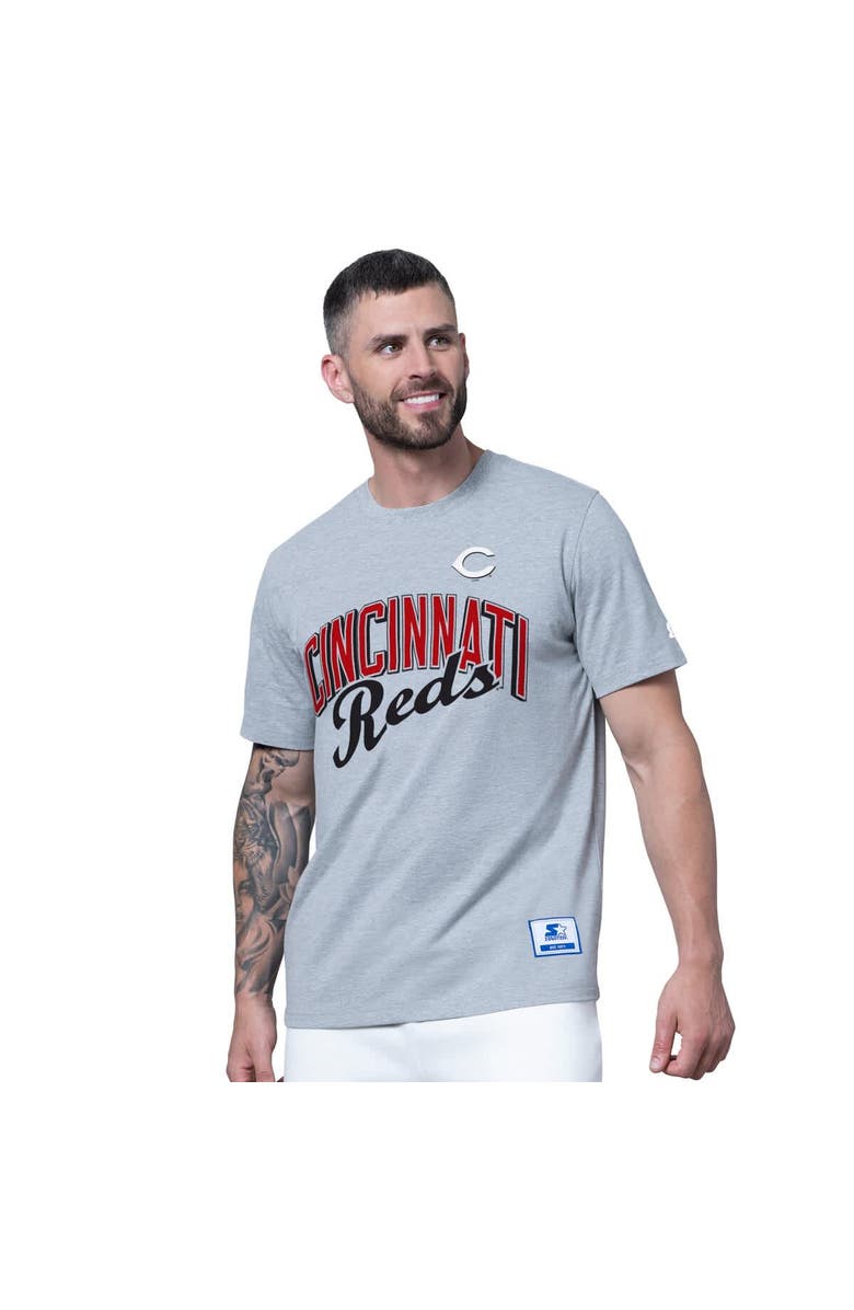 STARTER Men's Starter Red/Heather Gray Cincinnati Reds Two-Pack T-Shirt Set, Alternate, color, Red