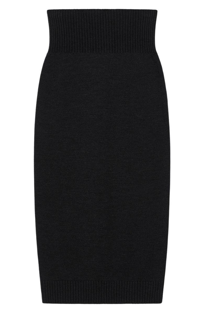 Max Mara Leisure Melk Virgin Wool Midi Skirt, Alternate, color, 