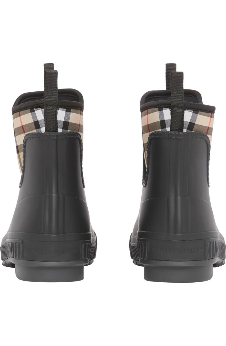 Burberry Flinton Check Waterproof Rain Boot, Alternate, color,