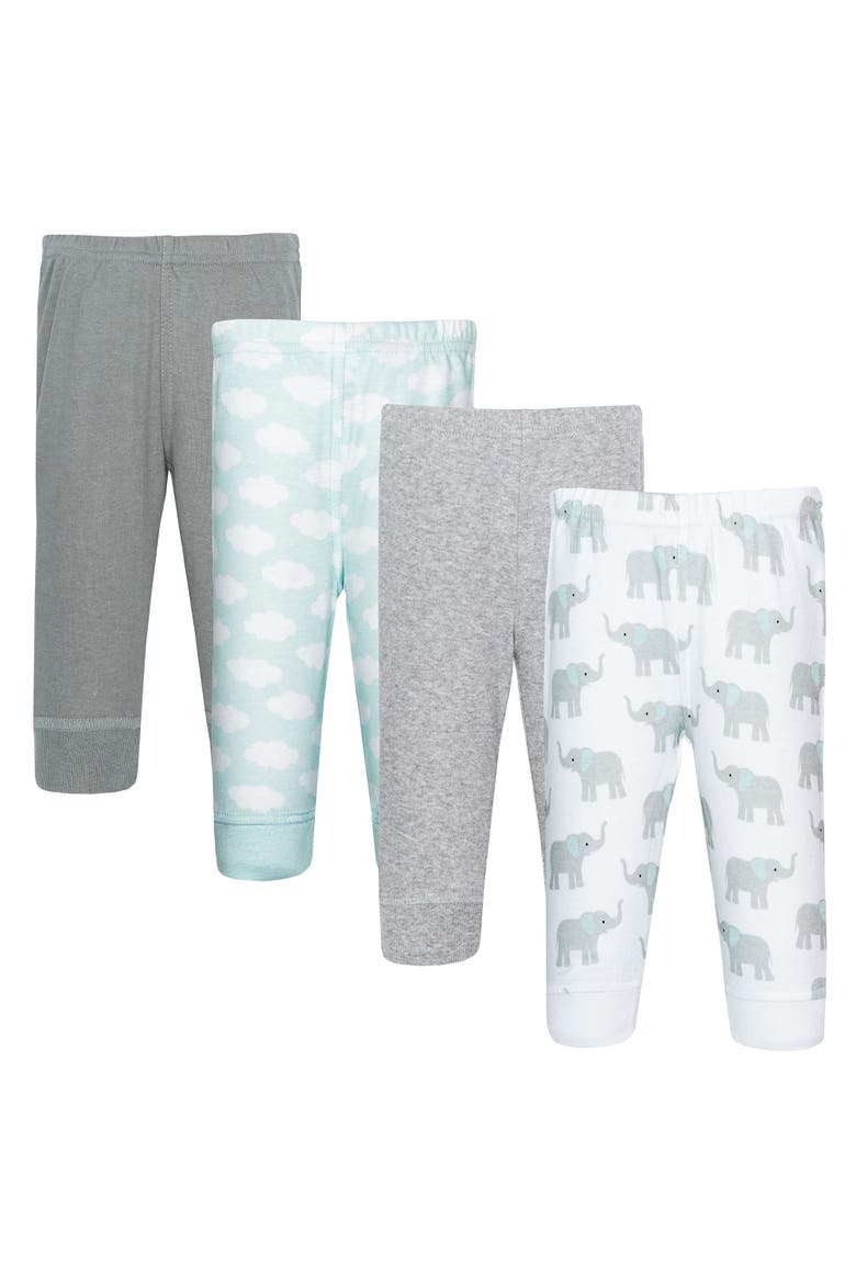 Casual Cotton Pants & Leggings, Main, color, Gray Mint Elephant