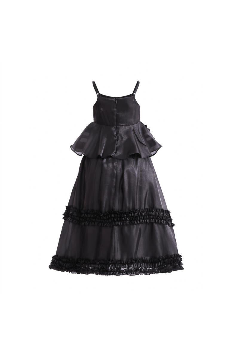 Tulleen Calista Ruffle Skirt Set, Alternate, color, Black